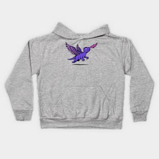 Young Dragon's Brave Attempt at Flight Kids Hoodie